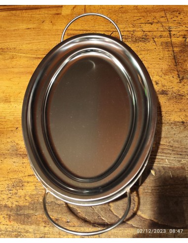 Fuente doble para brasa inoxidable...